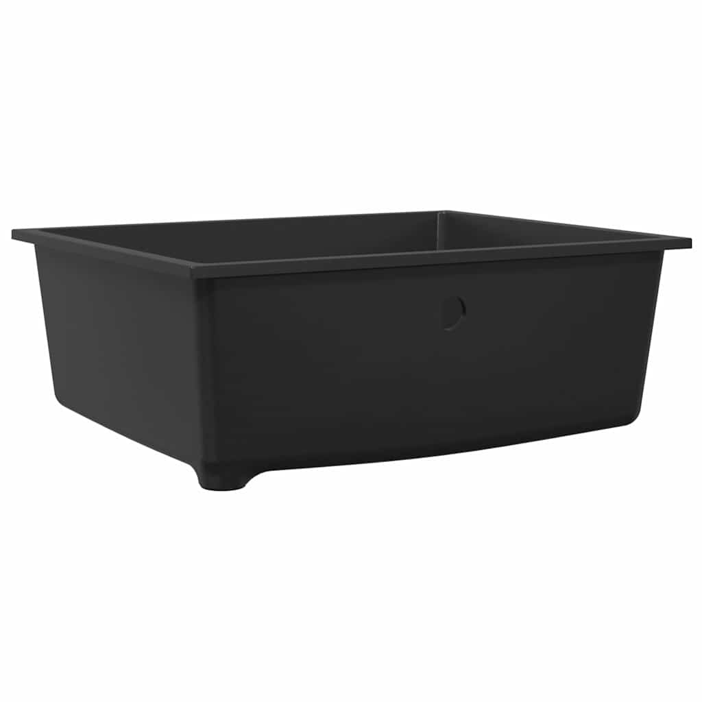 Küchenspüle Schwarz 54 x 44 x 20 cm Granit