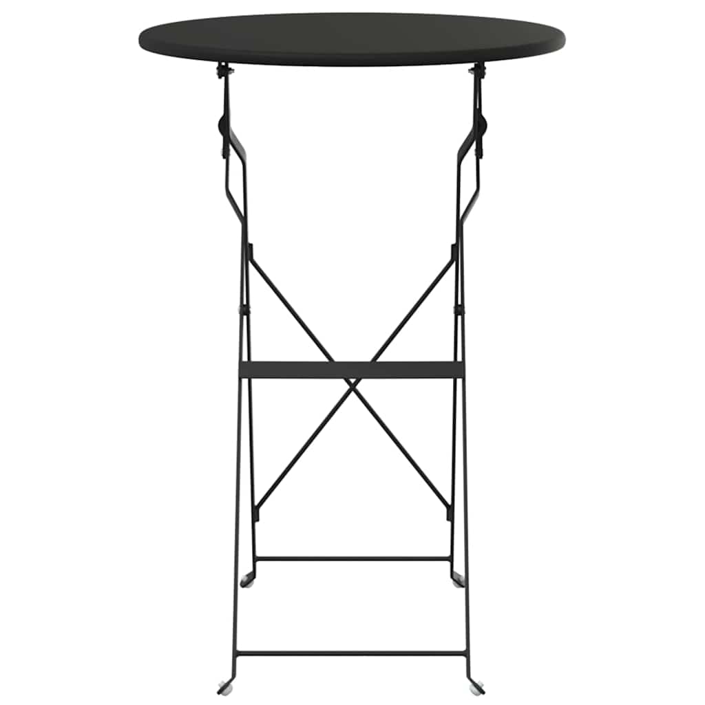 Bistrotisch Weiß Ø 50 x 71 cm Pulverbeschichteter Stahl