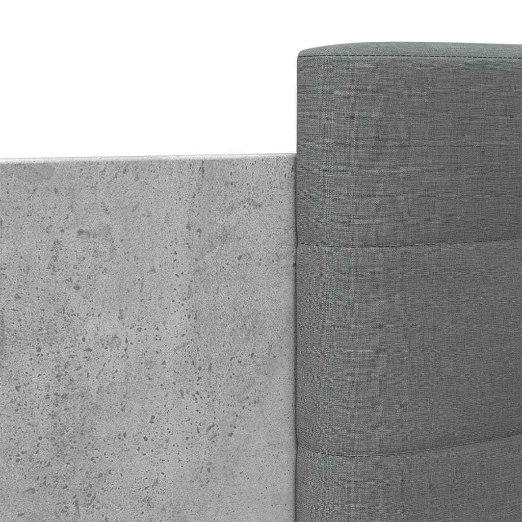 Bettgestell mit Kopfteil Grau Sonoma 180x200 cm Holzwerkstoff