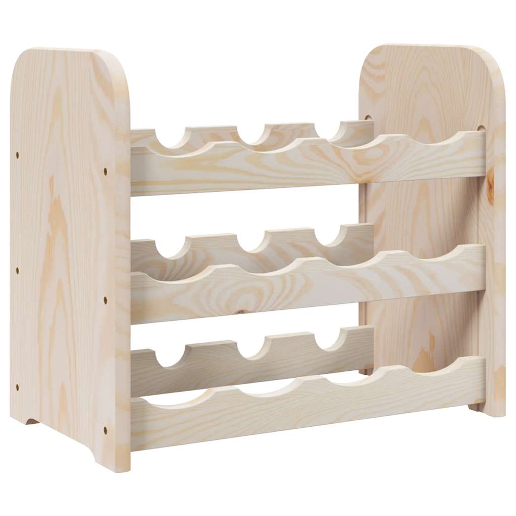 Weinregal 33x25x37 cm Massivholz Kiefer