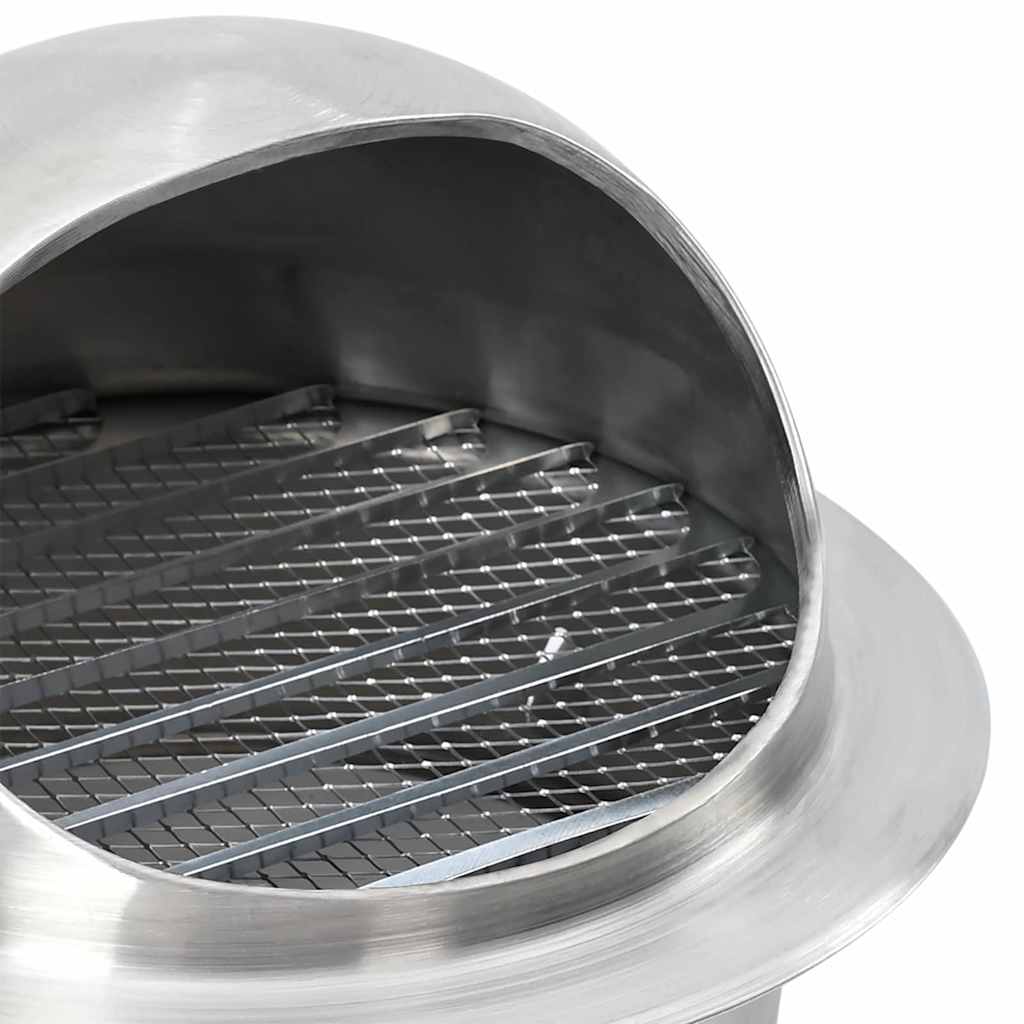 Lüftungsgitter 2 pcs Silber 80 mm Edelstahl