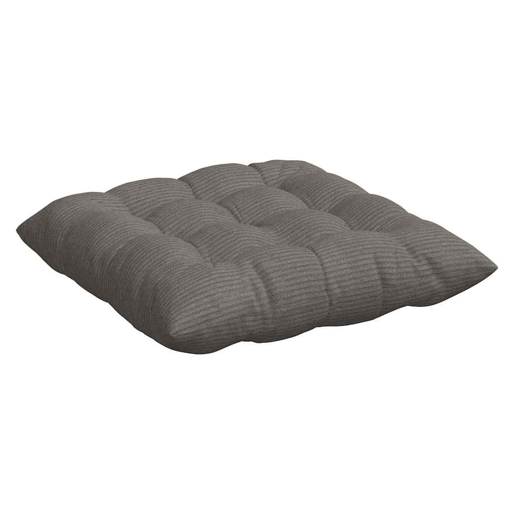 Sitzkissen 4 pcs Hellgrau 40 x 40 x 6 cm Cordstoff