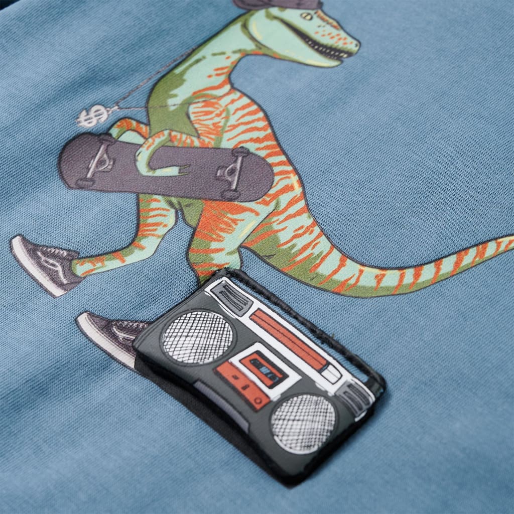 Kinder-Langarmshirt Dunkelgrün 92