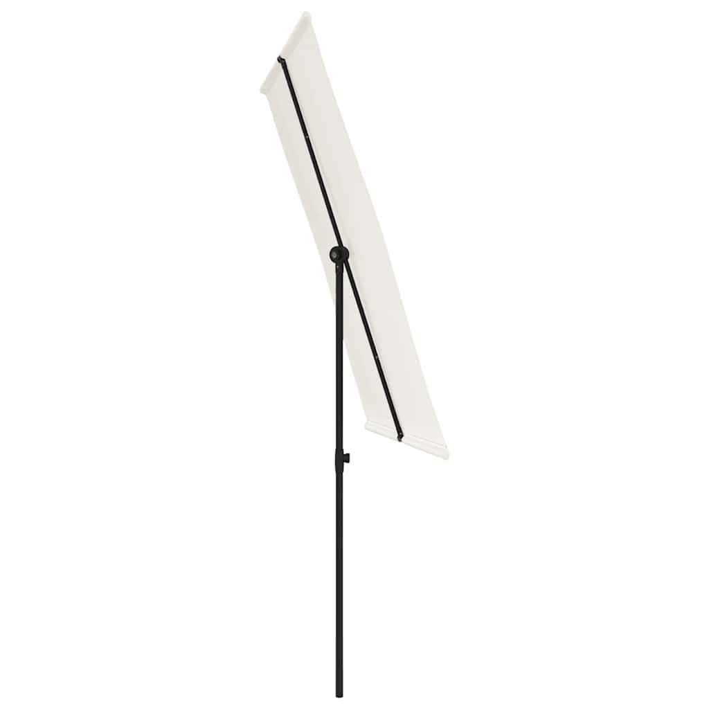 Sonnenschirm mit Aluminium-Mast 180x110 cm Bordeauxrot