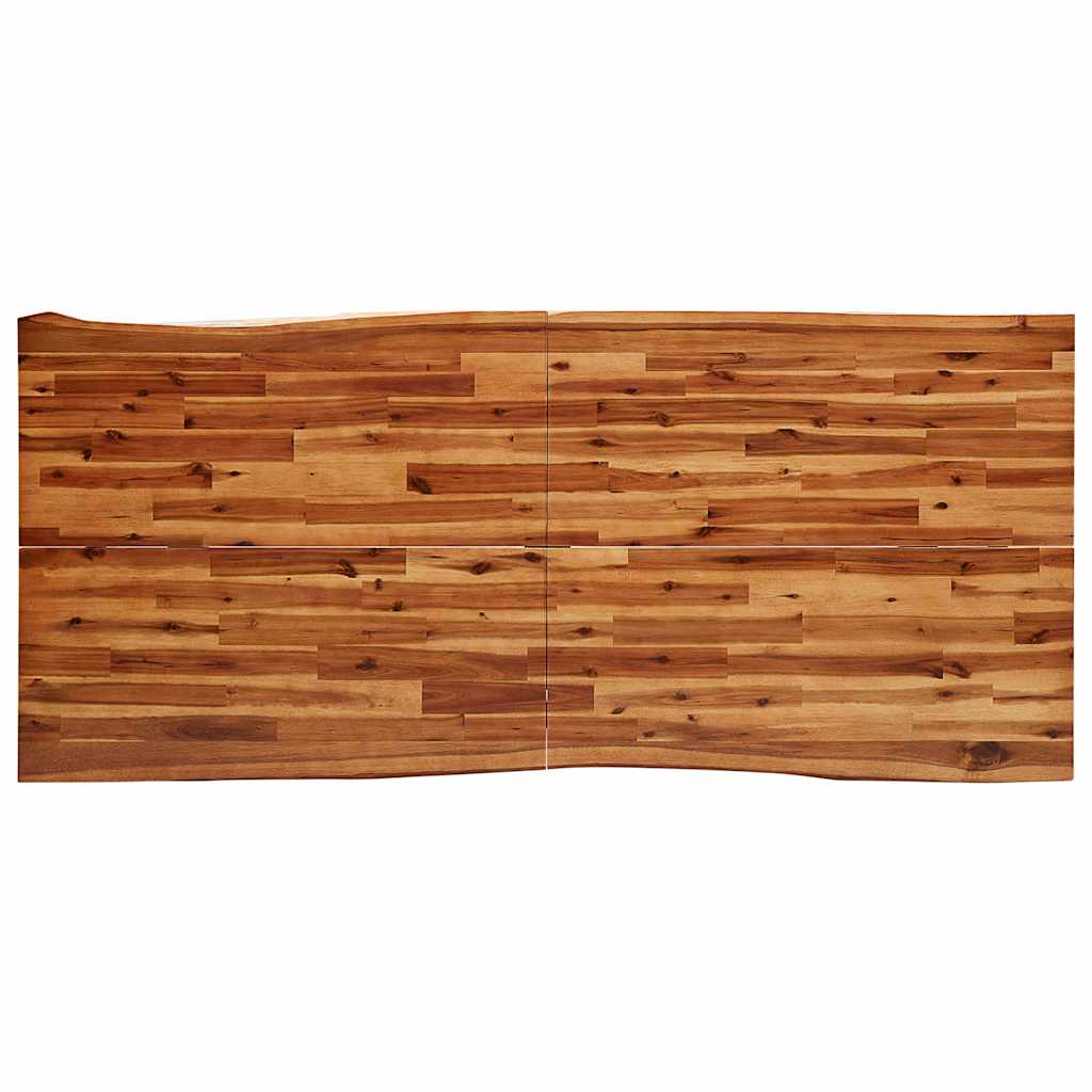 Esstisch Baumkante 140x80x75 cm Massivholz Akazie