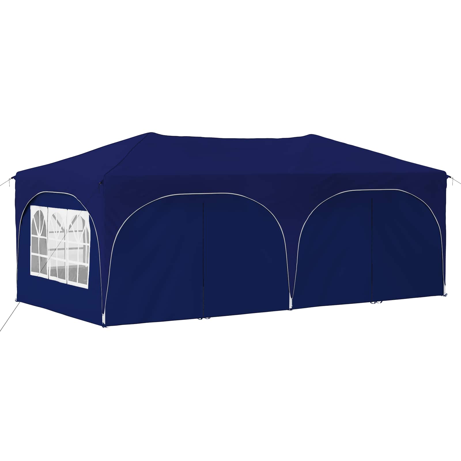 Pop-up Partyzelt 575 x 288 x 245 cm Creme Oxford-Stoff