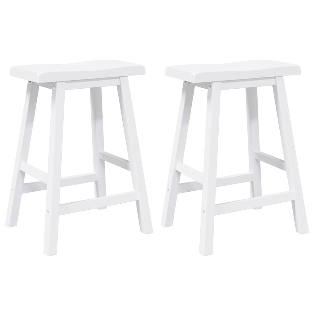 Barhocker 2 Stk. Massivholz