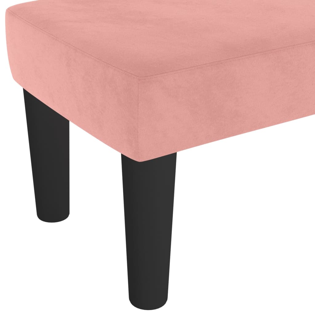 Sitzbank Hellgrau 70x30x30 cm Samt