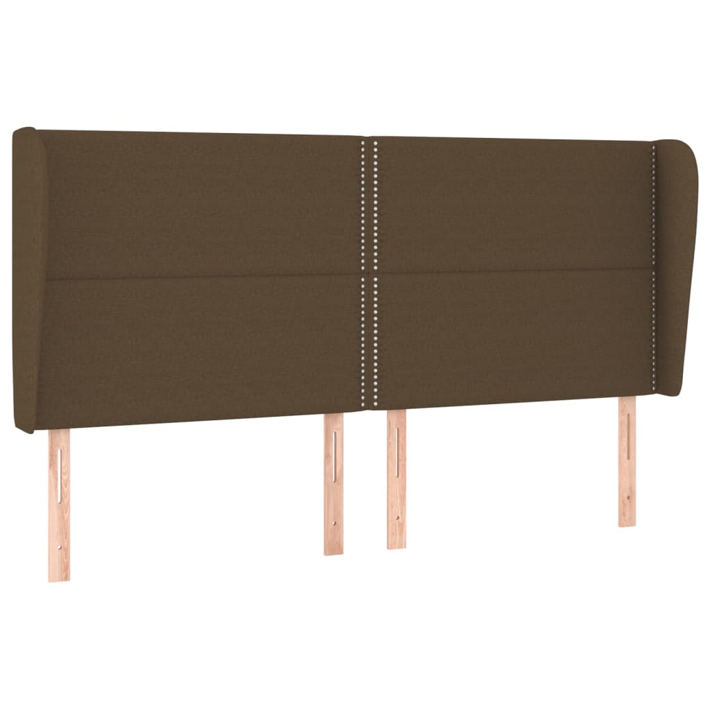 Kopfteil mit Ohren Dunkelgrau 83x23x78/88 cm Stoff