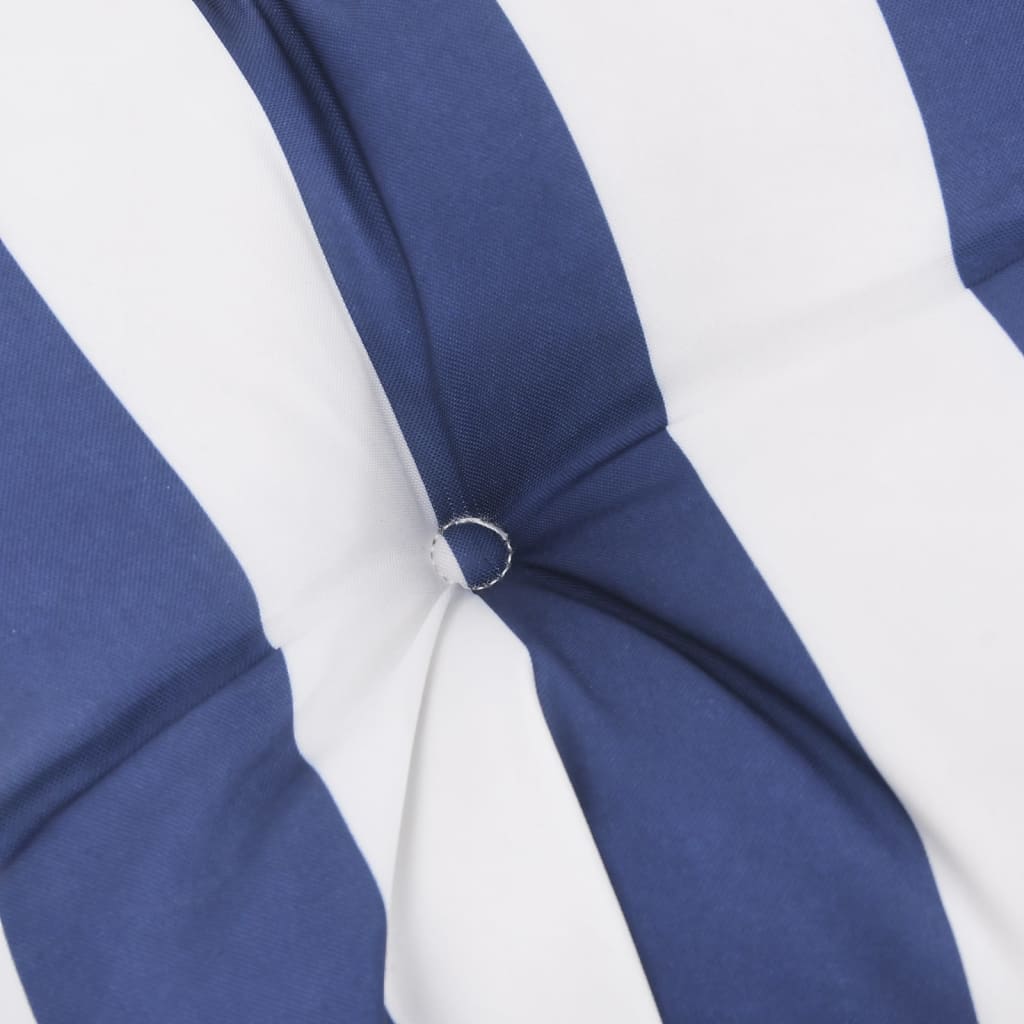 Kissen Rund Marineblau Ø 60x11 cm Oxford-Gewebe