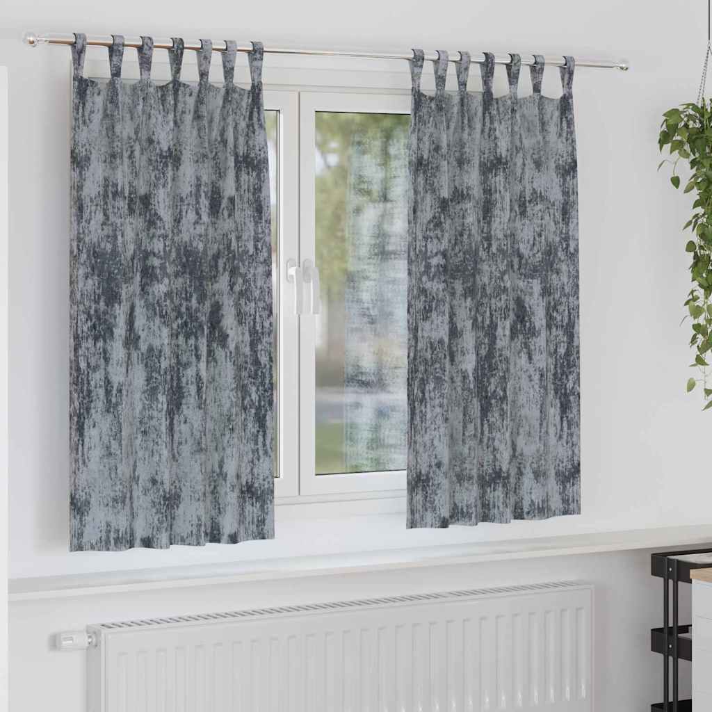 Samtvorhänge mit Vorhängen 2 pcs Weinrot 140 x 140 cm Samt