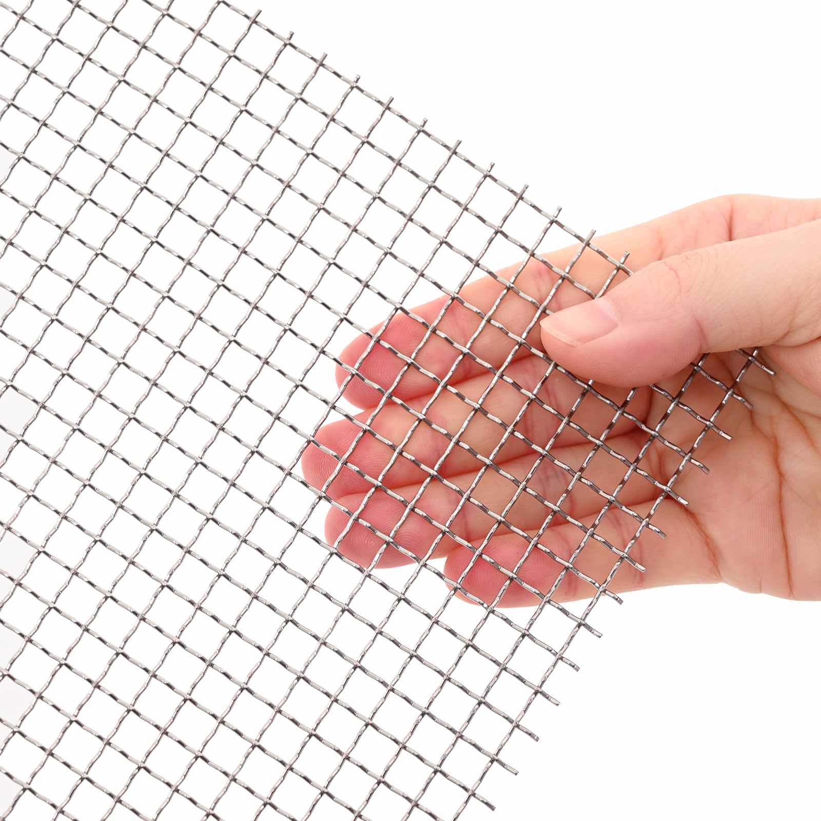 Mesh Bildschirm 20 x 500 cm 20 Mesh Edelstahl 201 Silber