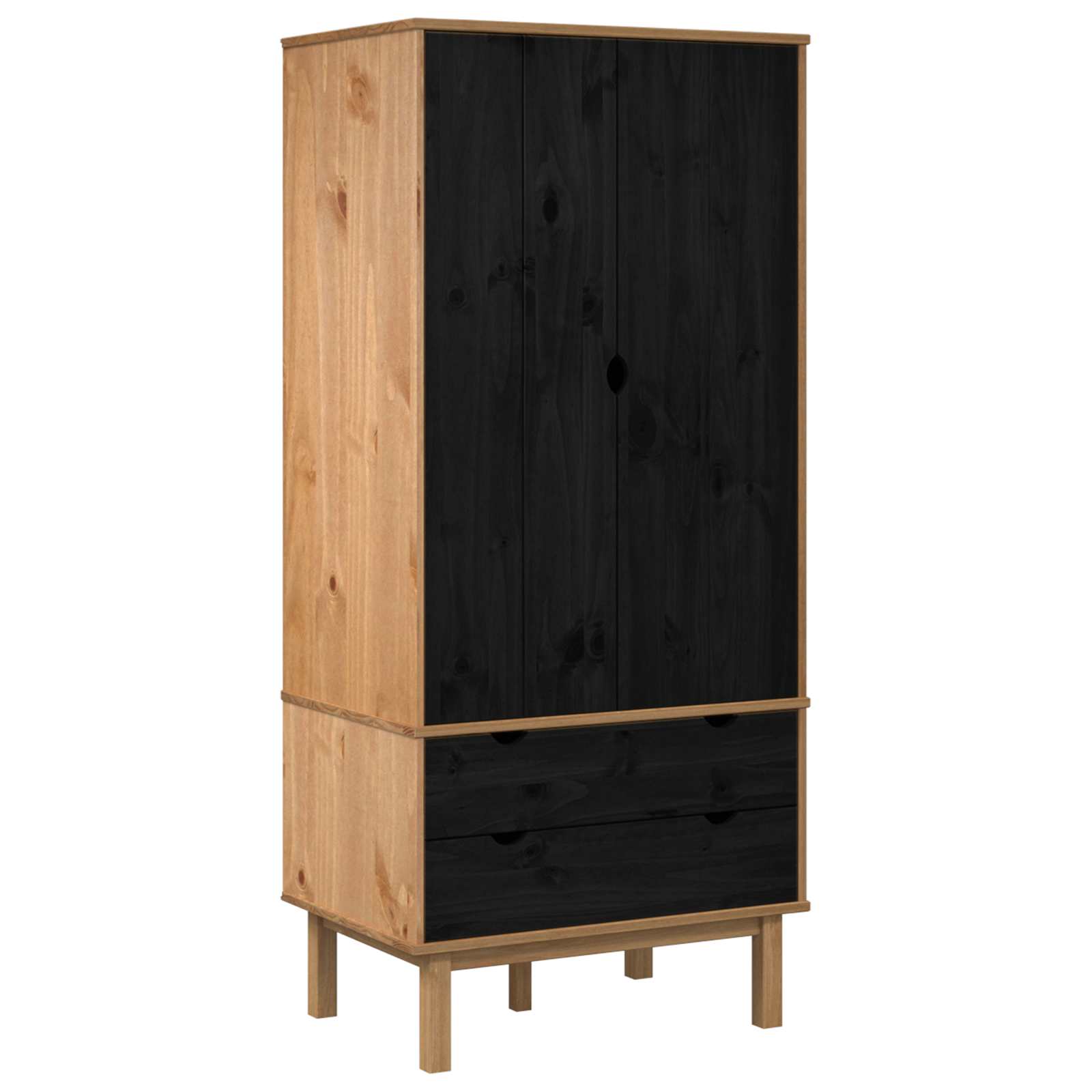 Kleiderschrank OTTA 76,5x53x172 cm Massivholz Kiefer