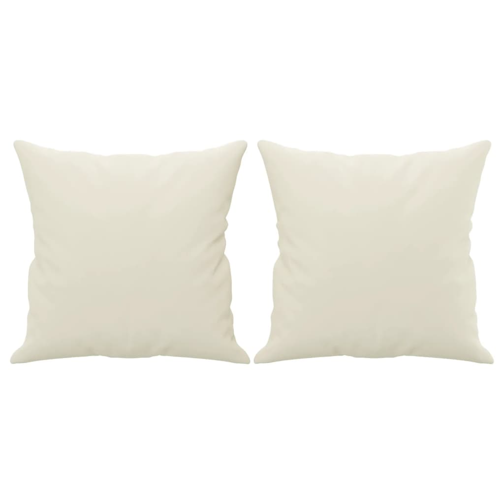 2-Sitzer-Sofa mit Zierkissen Dunkelgrün 120 cm Samt
