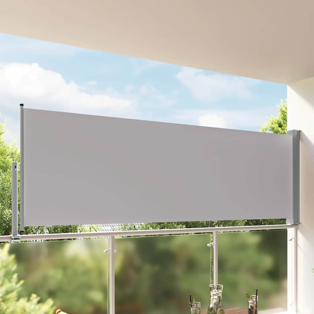 Seitenmarkise 60 x 300 cm 100% Polyester Eisen Stahl
