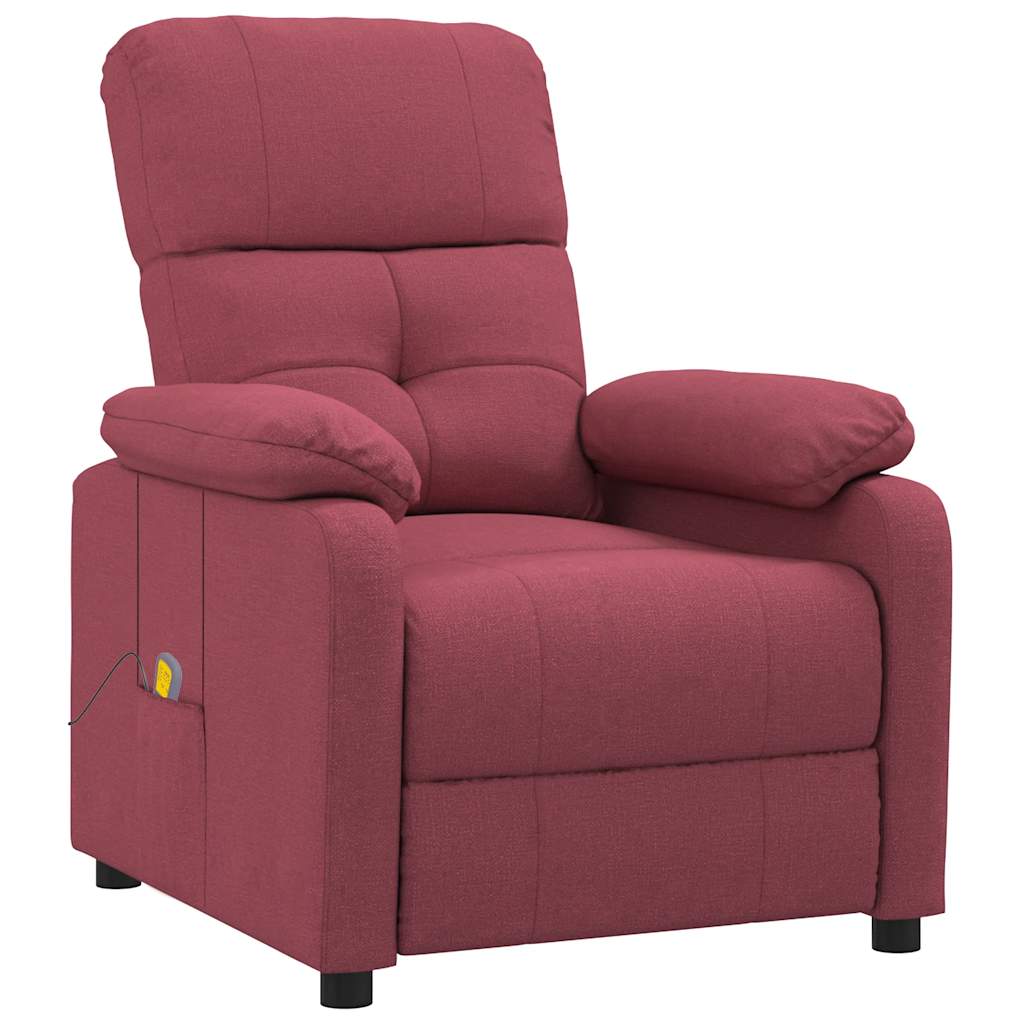 Massagesessel Hellgrau Stoff