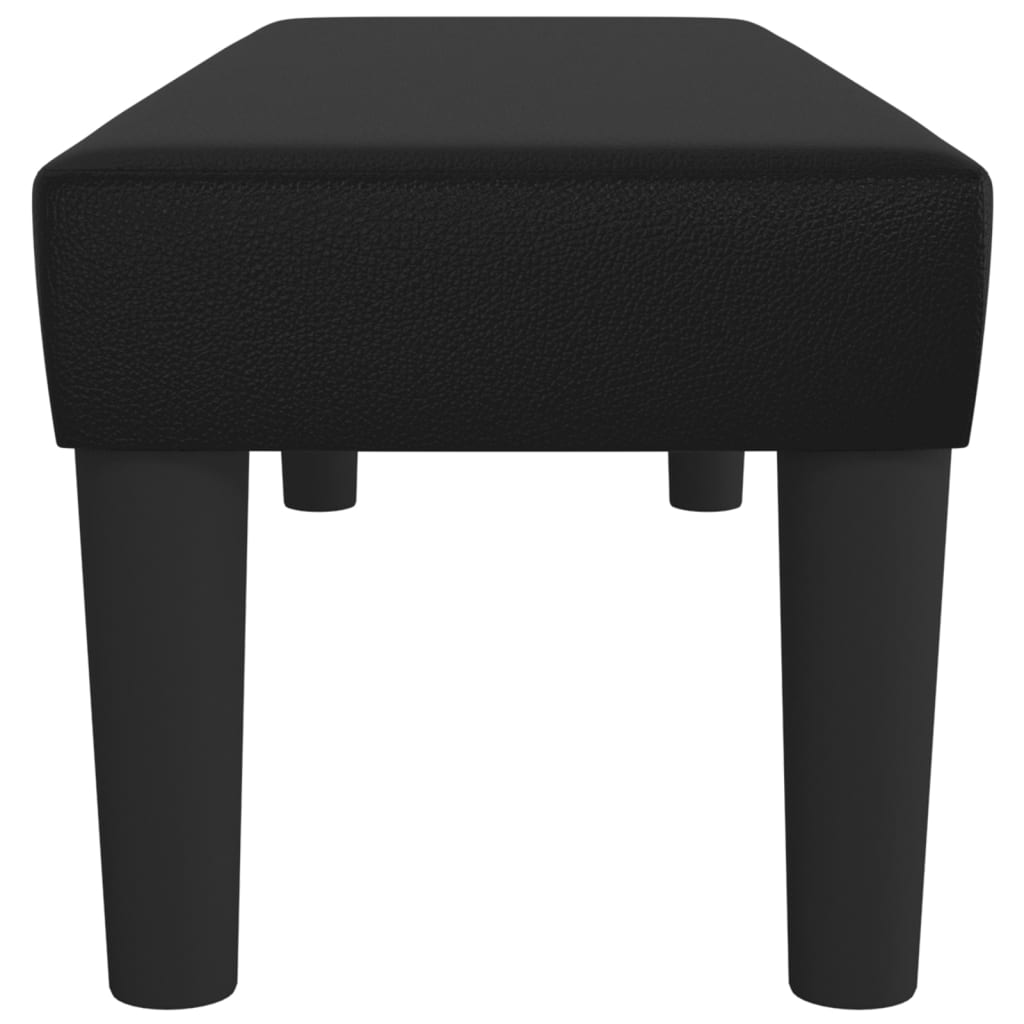 Sitzbank Grau 70x30x30 cm Kunstleder
