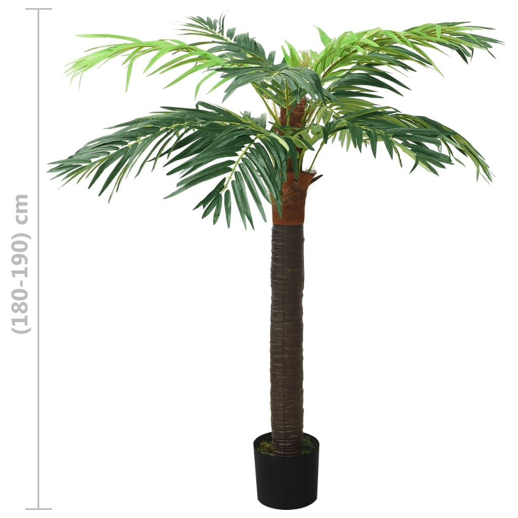 Künstliche Palme Cycas mit Topf 140 cm Grün
