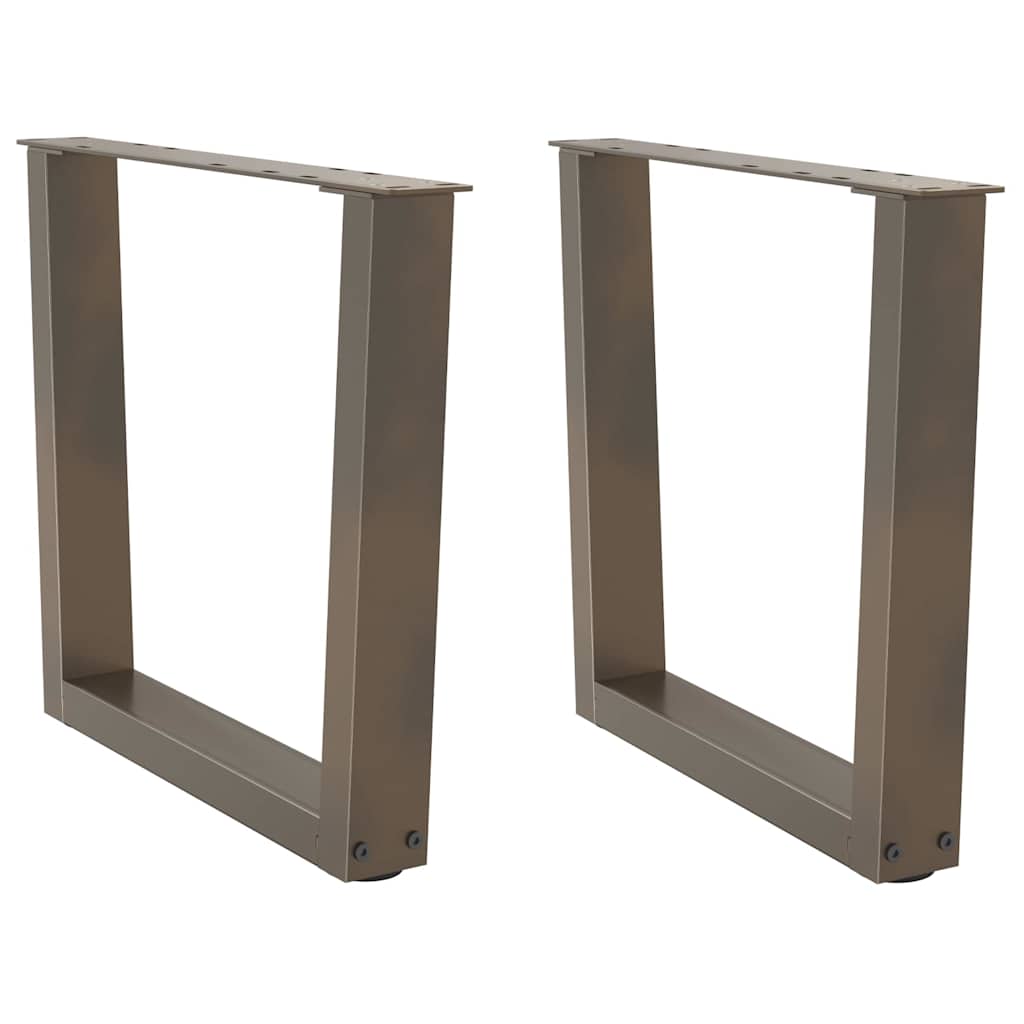 Couchtischbeine V-Form 2 Stück Schwarz 30x(30-31,3) cm Stahl