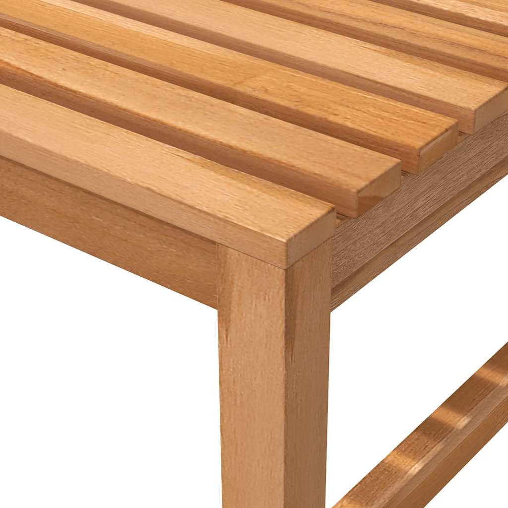 Gartenbank 114 cm Massivholz Teak