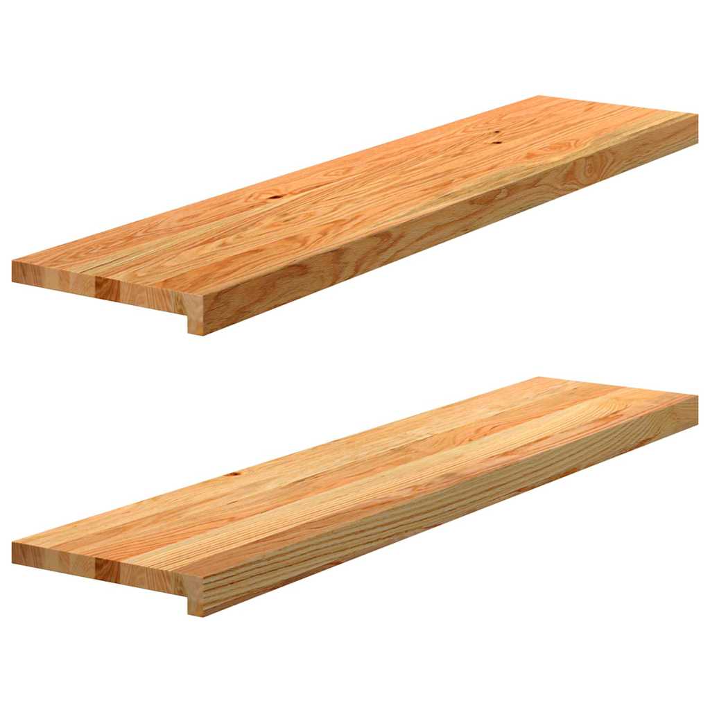 Treppenstufen 4 Stk. Unbehandelt 70x25x2 cm Massivholz Eiche