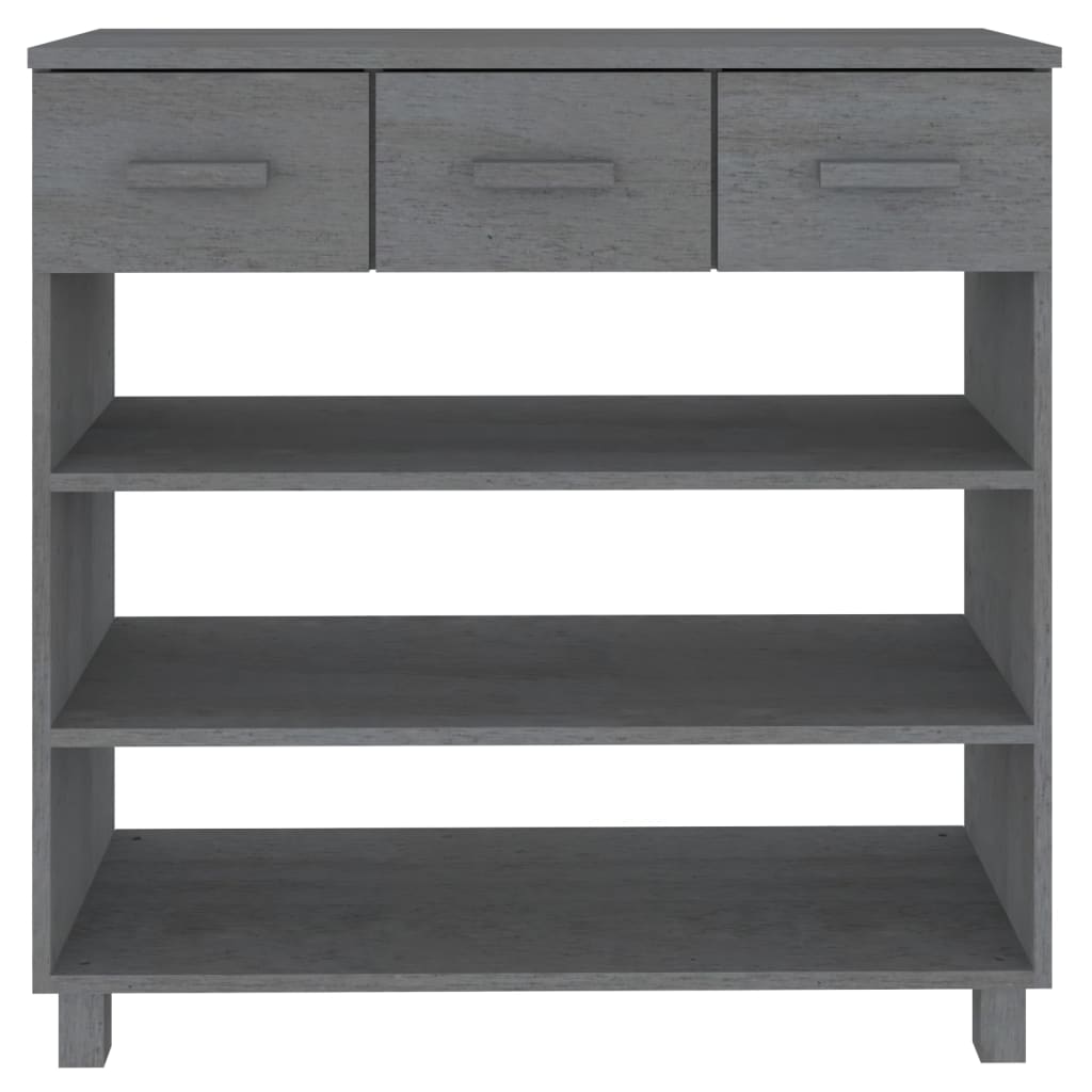 Konsolentisch HAMAR Honigbraun 90x35x90 cm Massivholz Kiefer