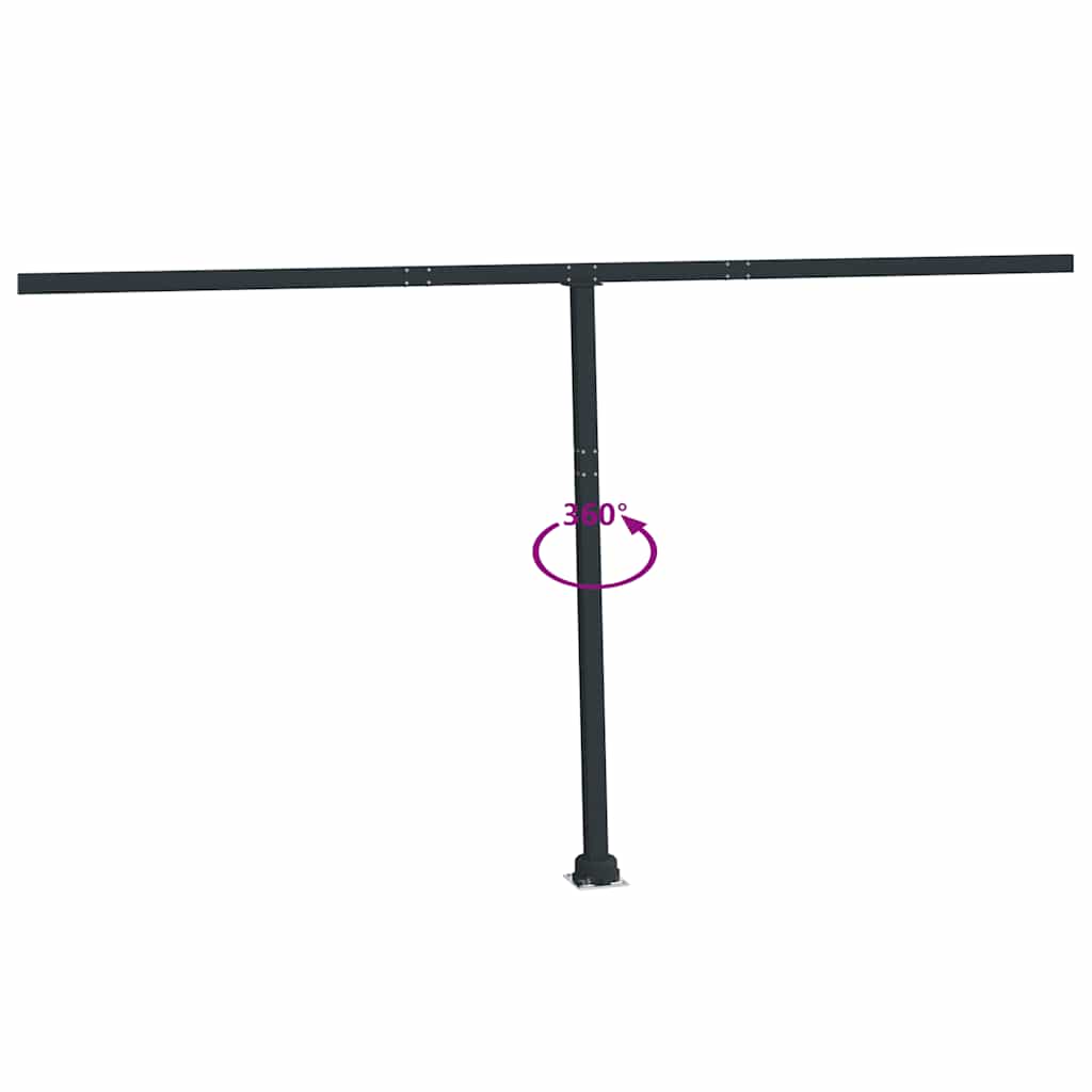 Stützen für Markisen Weiß 300x245 cm Eisen