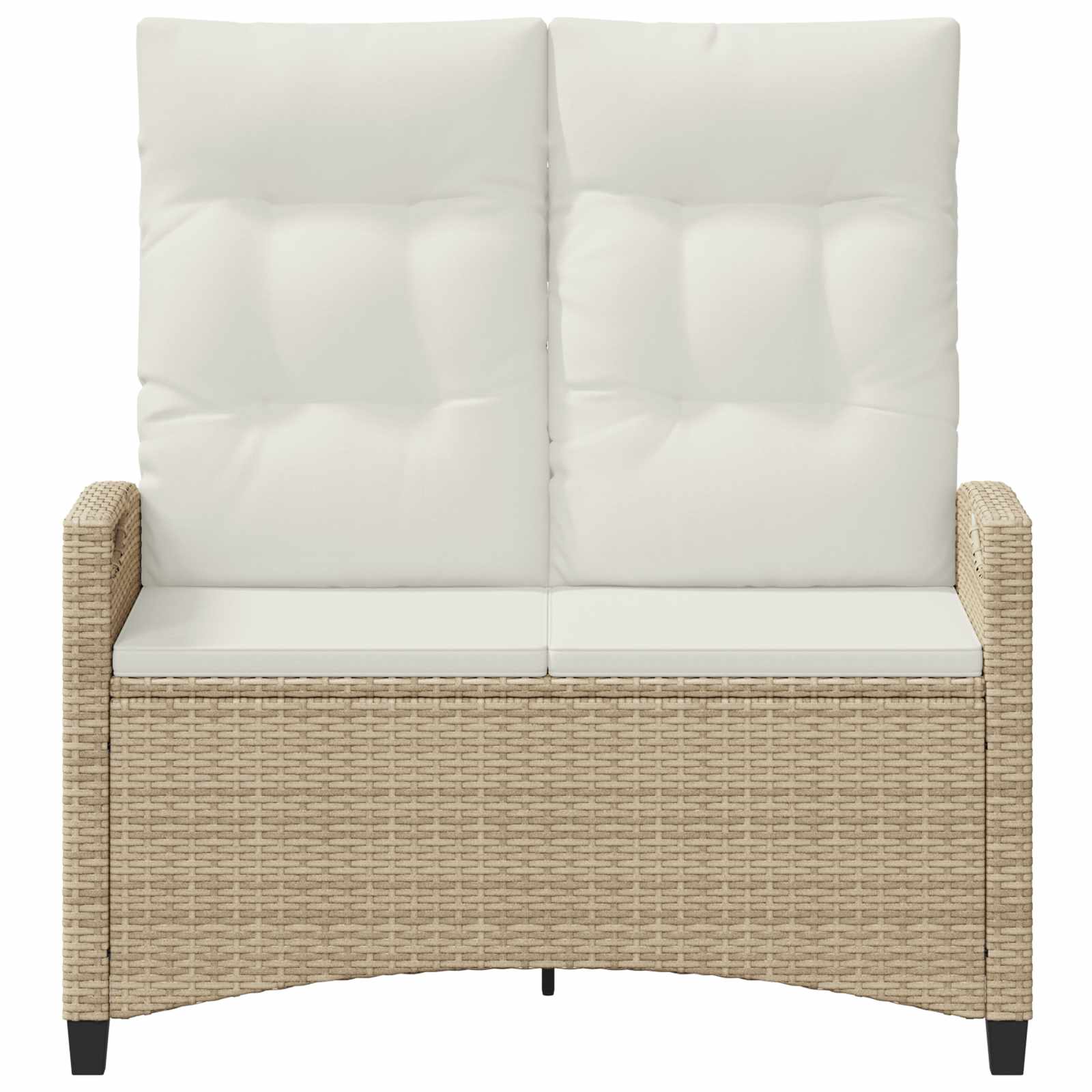 Gartenbank Schwarz 105 x 60 x 112 cm Stahl und Polyester
