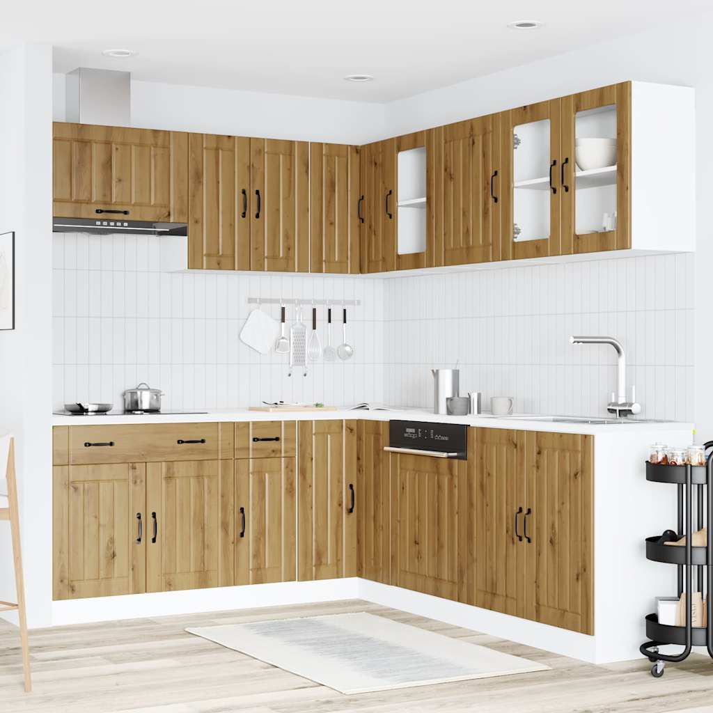 11-tlg. Küchenschrank-Set Lucca Weiß Holzwerkstoff