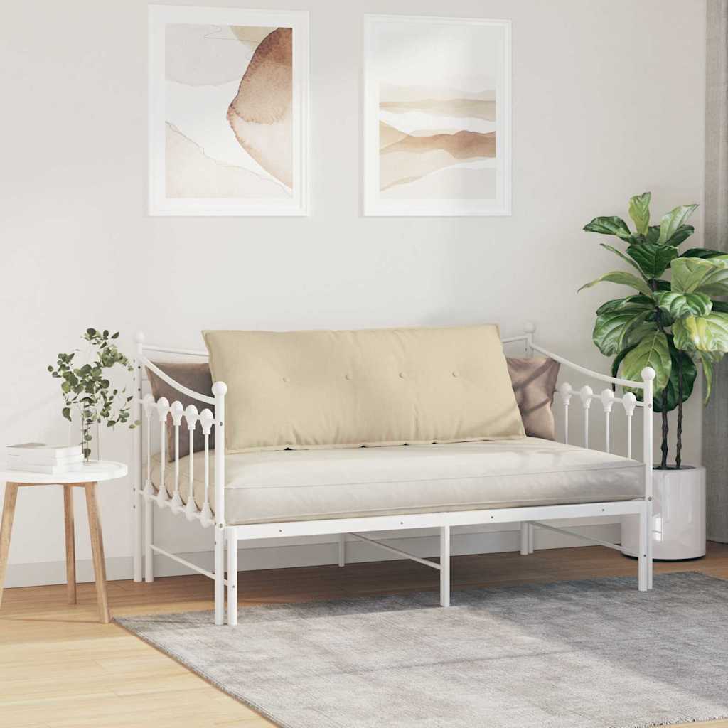 Rückenkissen Hellgrau 50 x 19 x 45 cm Stoff