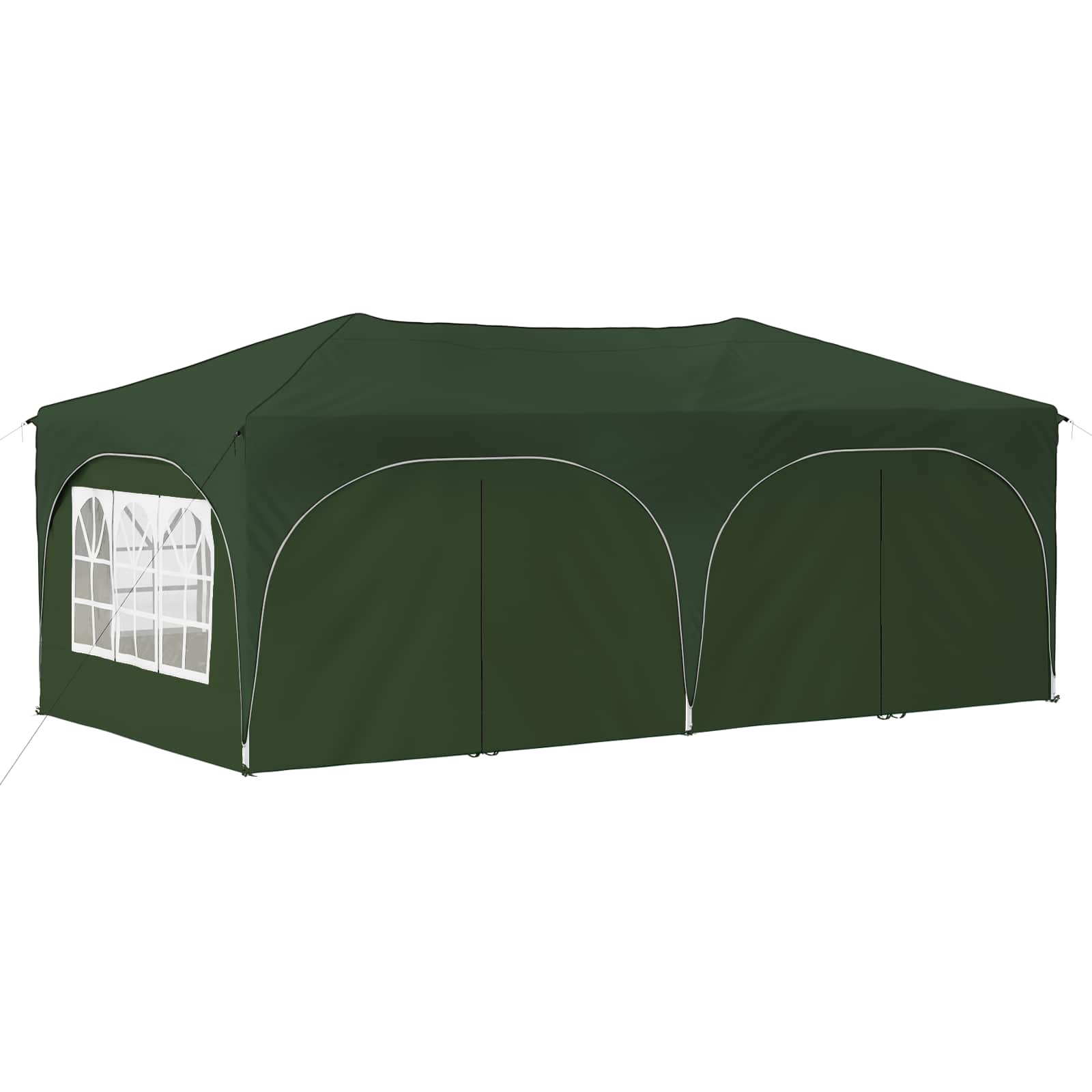 Pop-up Partyzelt 575 x 288 x 245 cm Creme Oxford-Stoff