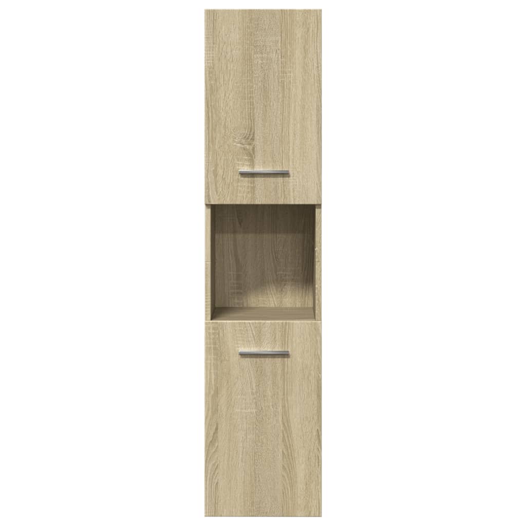 3-tlg. Badmöbel-Set Betongrau Holzwerkstoff