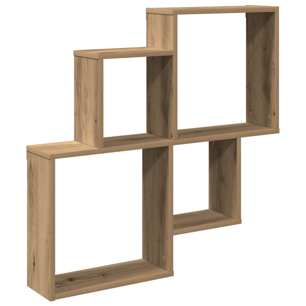 Würfelregal Weiß 80x15x78,5 cm Holzwerkstoff