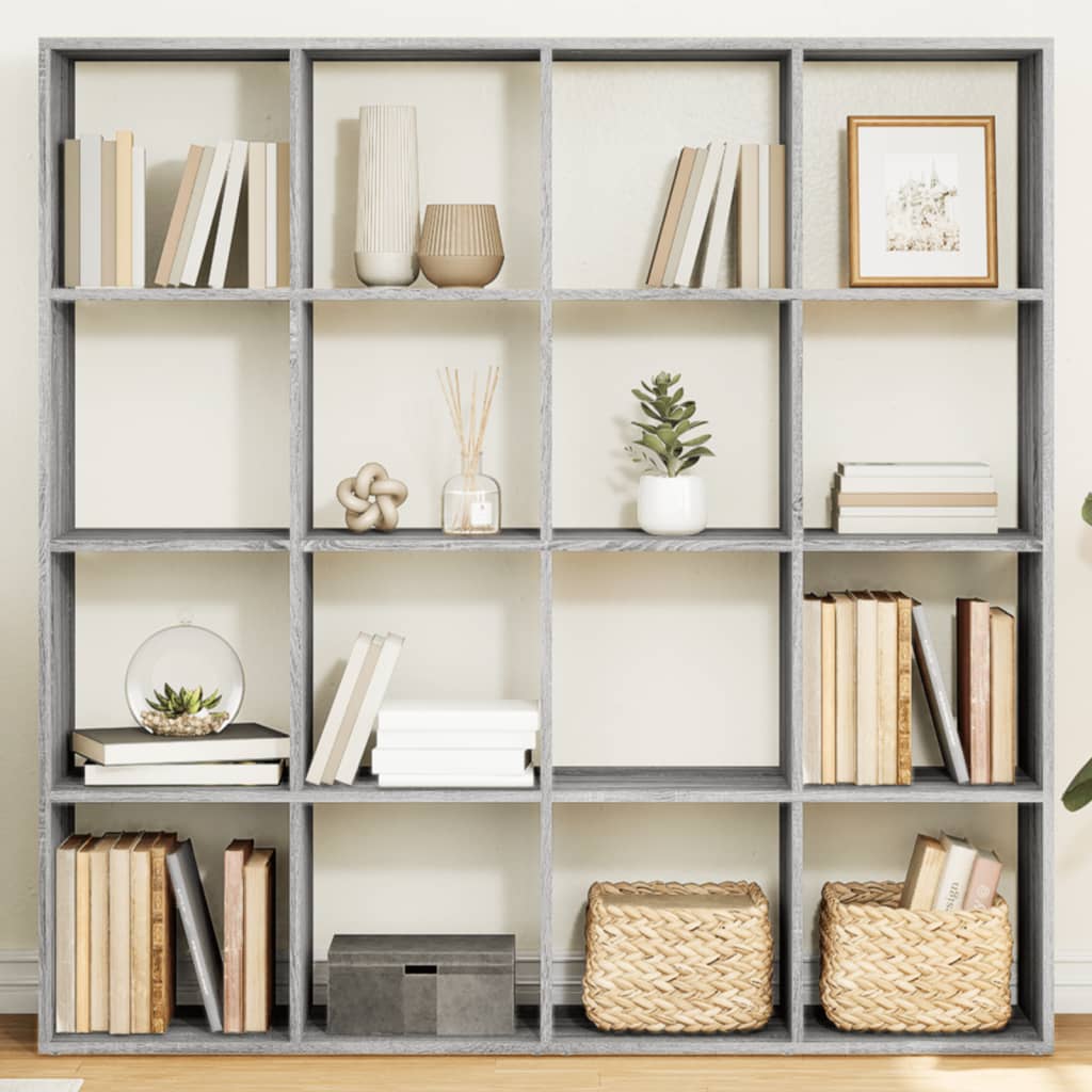 Bücherregal Weiß 137,5x29x137,5 cm Holzwerkstoff