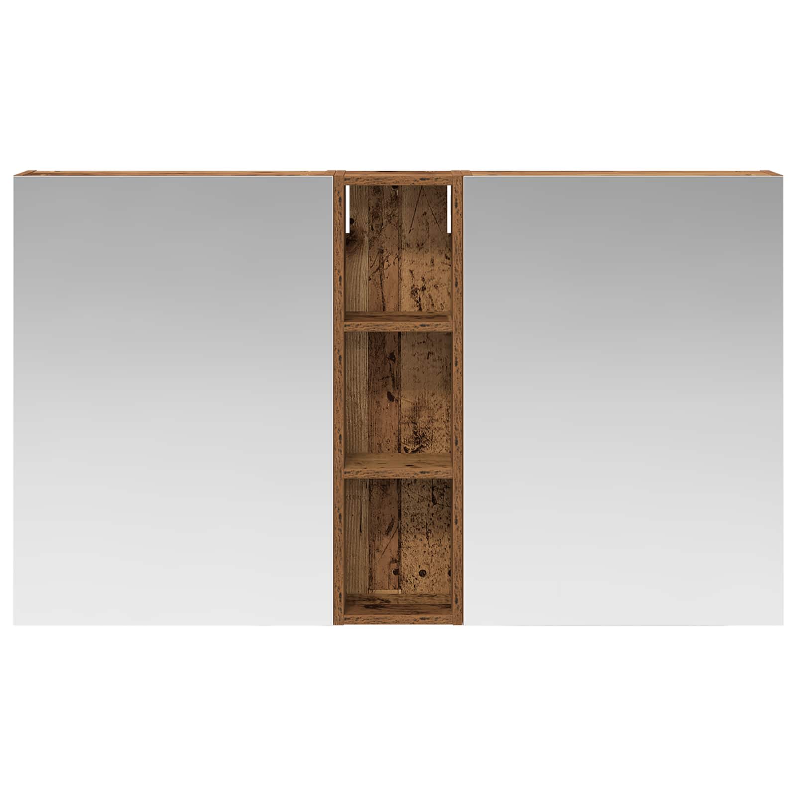 Badezimmerschrank-Set 3 pcs 80 x 10,5 x 50 cm Holzwerkstoff