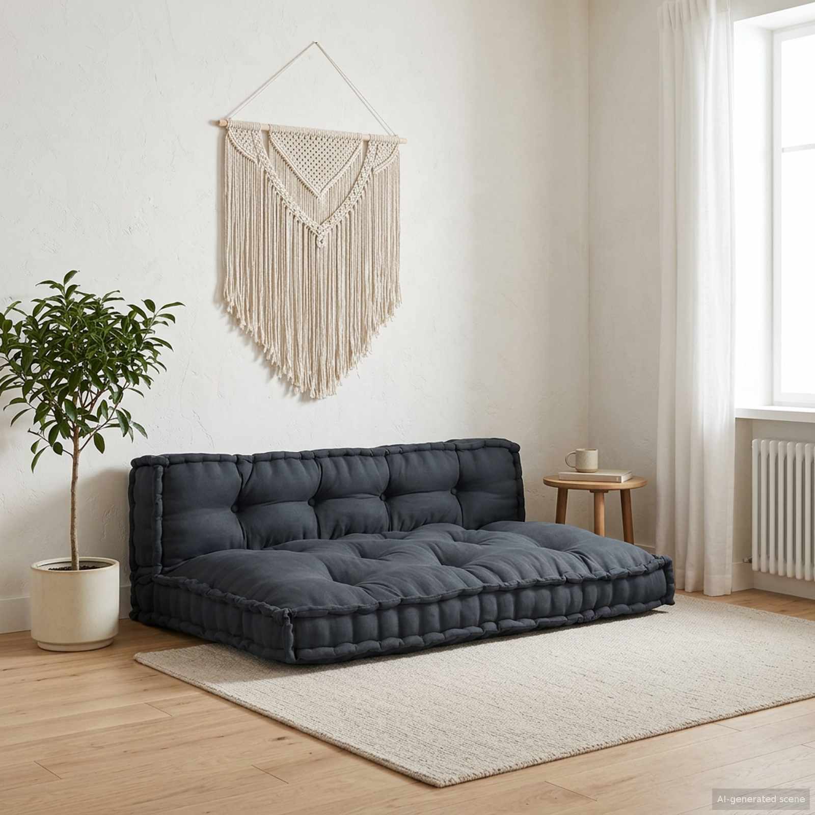 Palettensofa-Auflage Mehrfarbig Stoff Patchwork