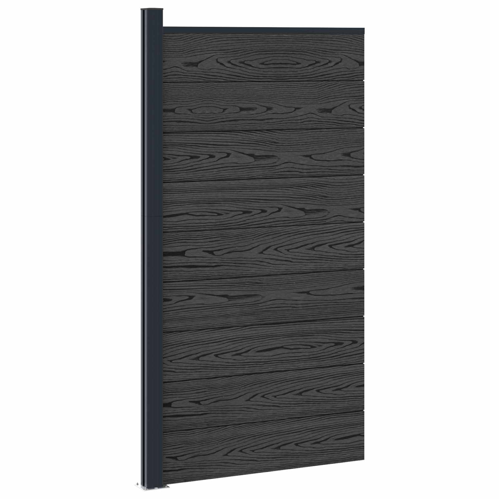 Zaunelement WPC 95x186 cm Braun