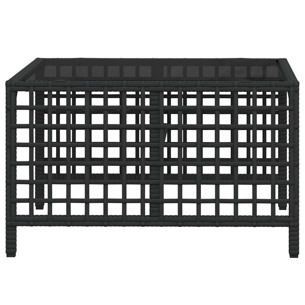 3-teiliges Ecksofa-Set für den Garten mit Kissen, grau, Polyrattan