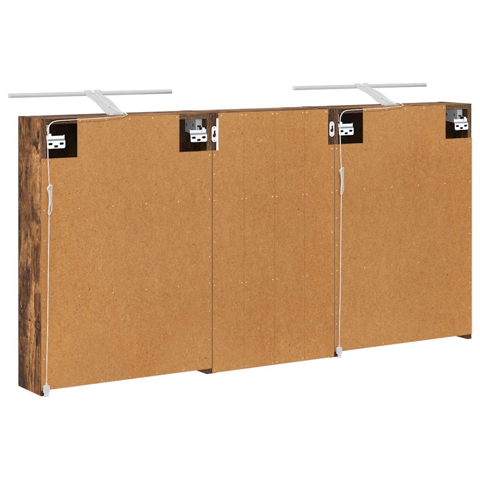 Badezimmerschrank-Set 3 pcs 80 x 10,5 x 50 cm Holzwerkstoff