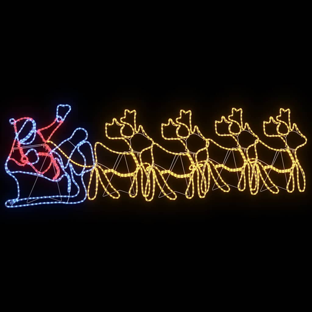 Weihnachtsdekoration mit 1224 LEDs Mehrfarbig 69 x 79 cm PVC