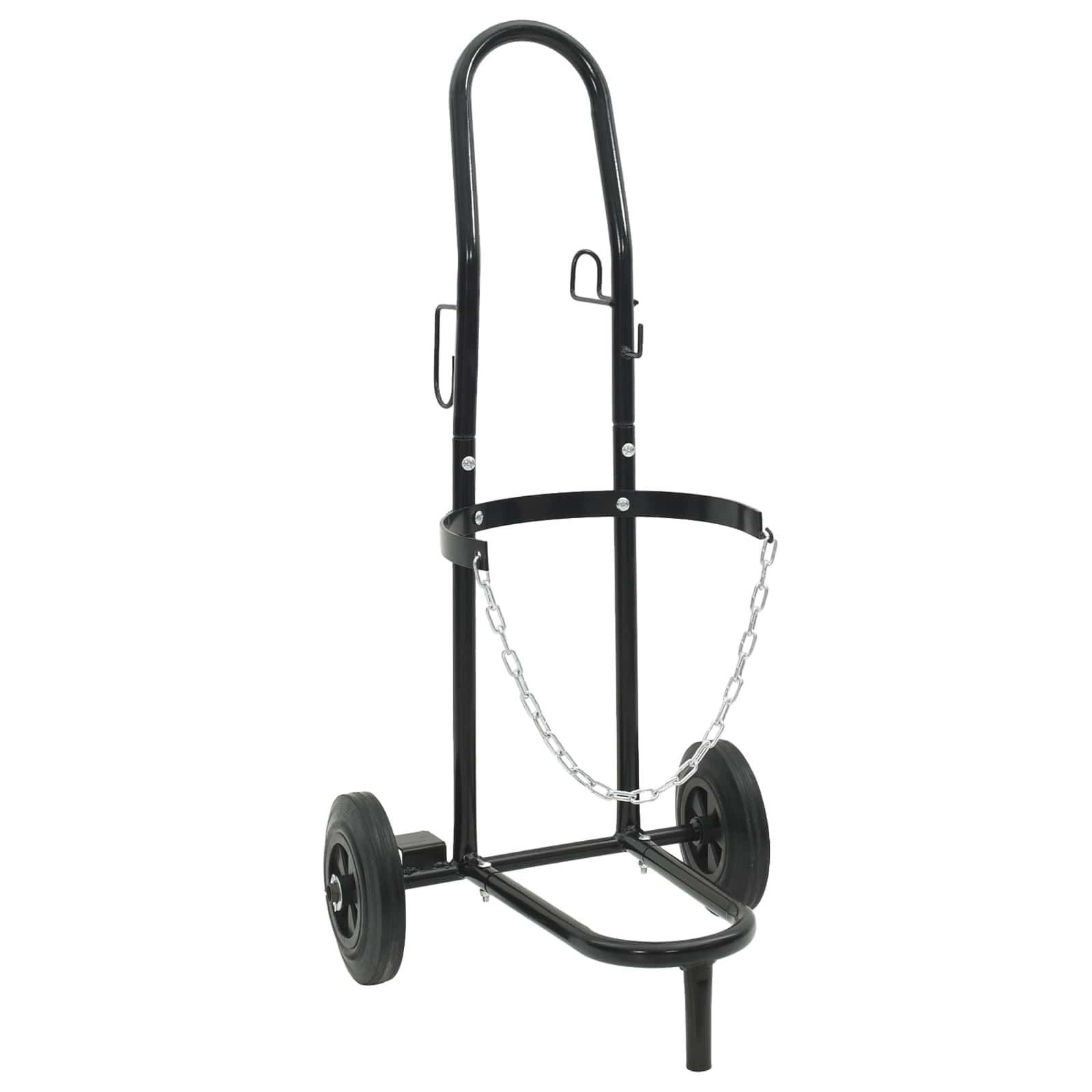Handwagen Schwarz und Rot 49 x 49 x 101 cm Stahl