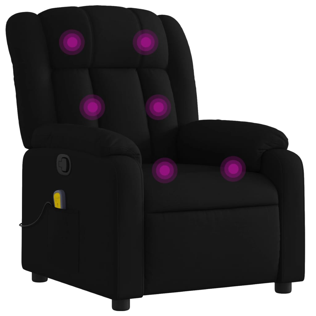 Massage-Relaxsessel, hellgrauer Stoff