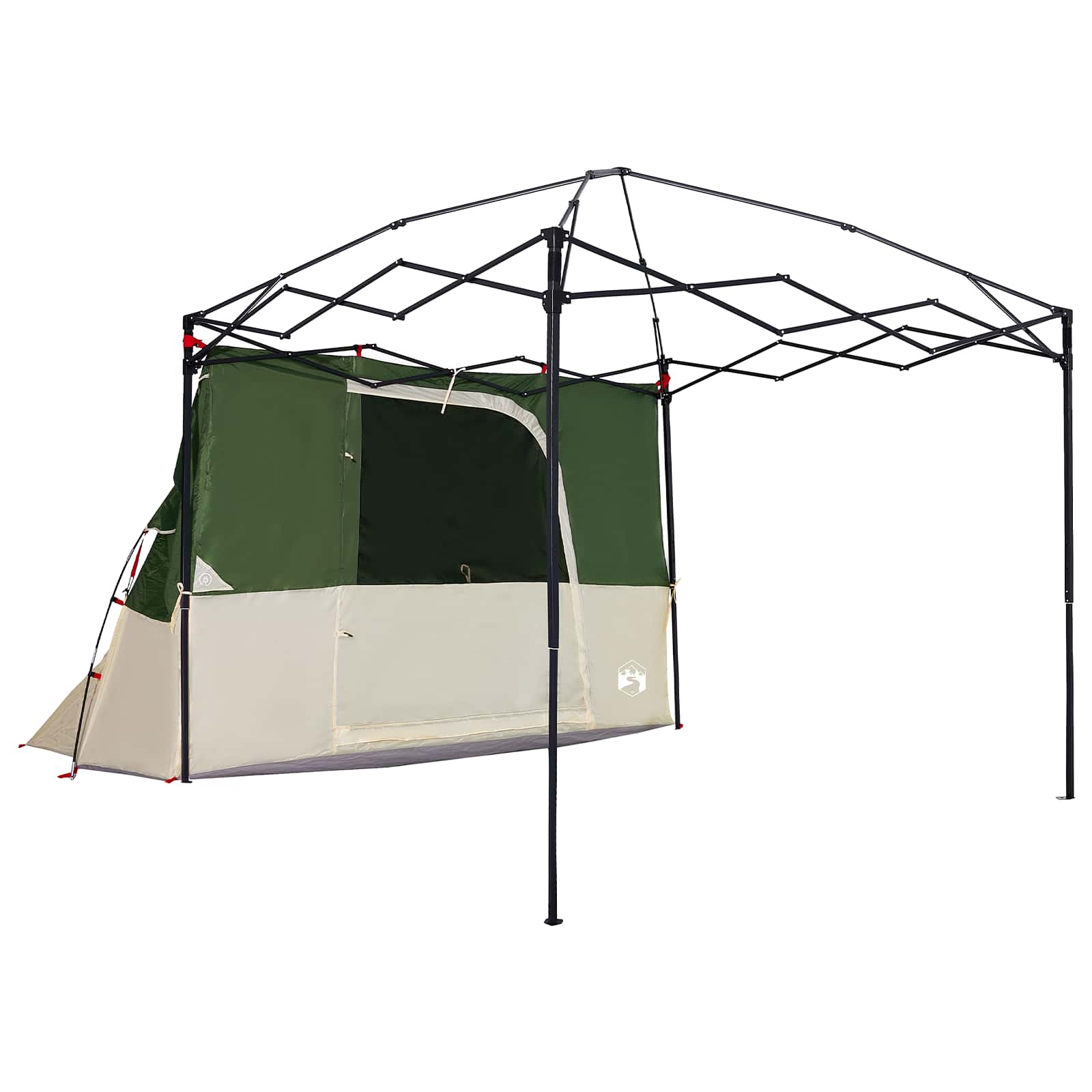 Camping-Zelt-Set mit Dach 2 pcs Blau Taffeta und Stoff