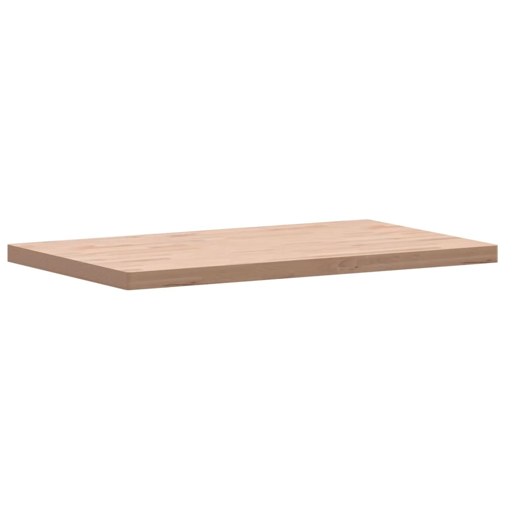 Tischplatte 80x40x1,5 cm Rechteckig Massivholz Buche