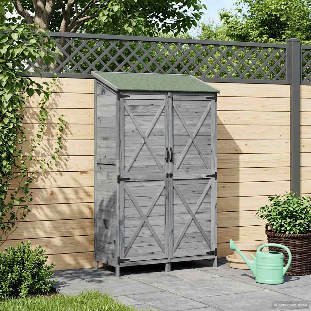 Gartenschuppen Natur 59,5 x 56 x 113,5 cm Massivholz aus Fichte