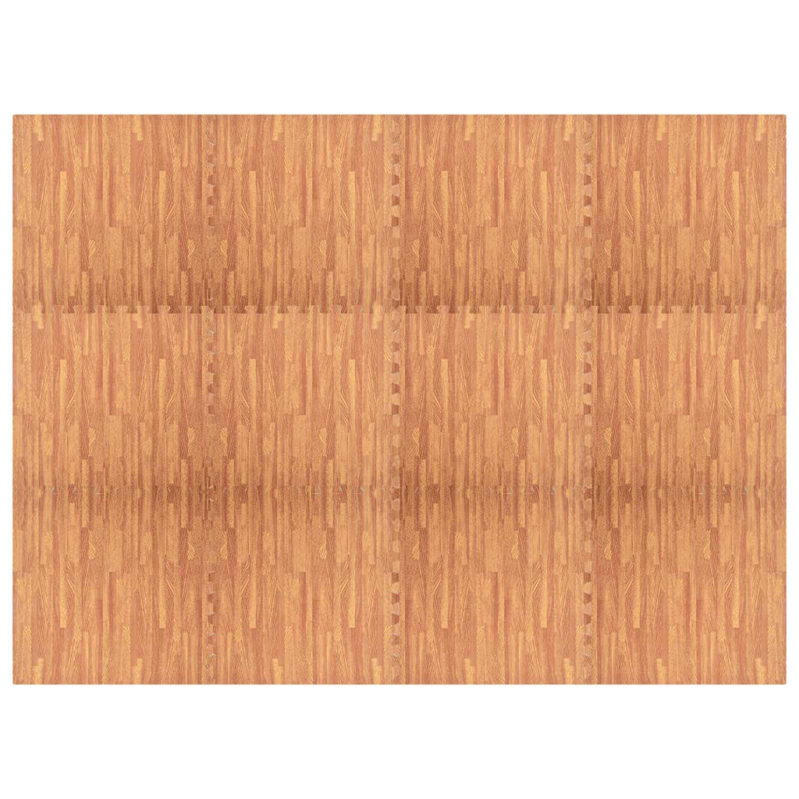 Pool Bodenteppich 6 pcs Schwarz 2,16 ㎡ EVA-Schaum