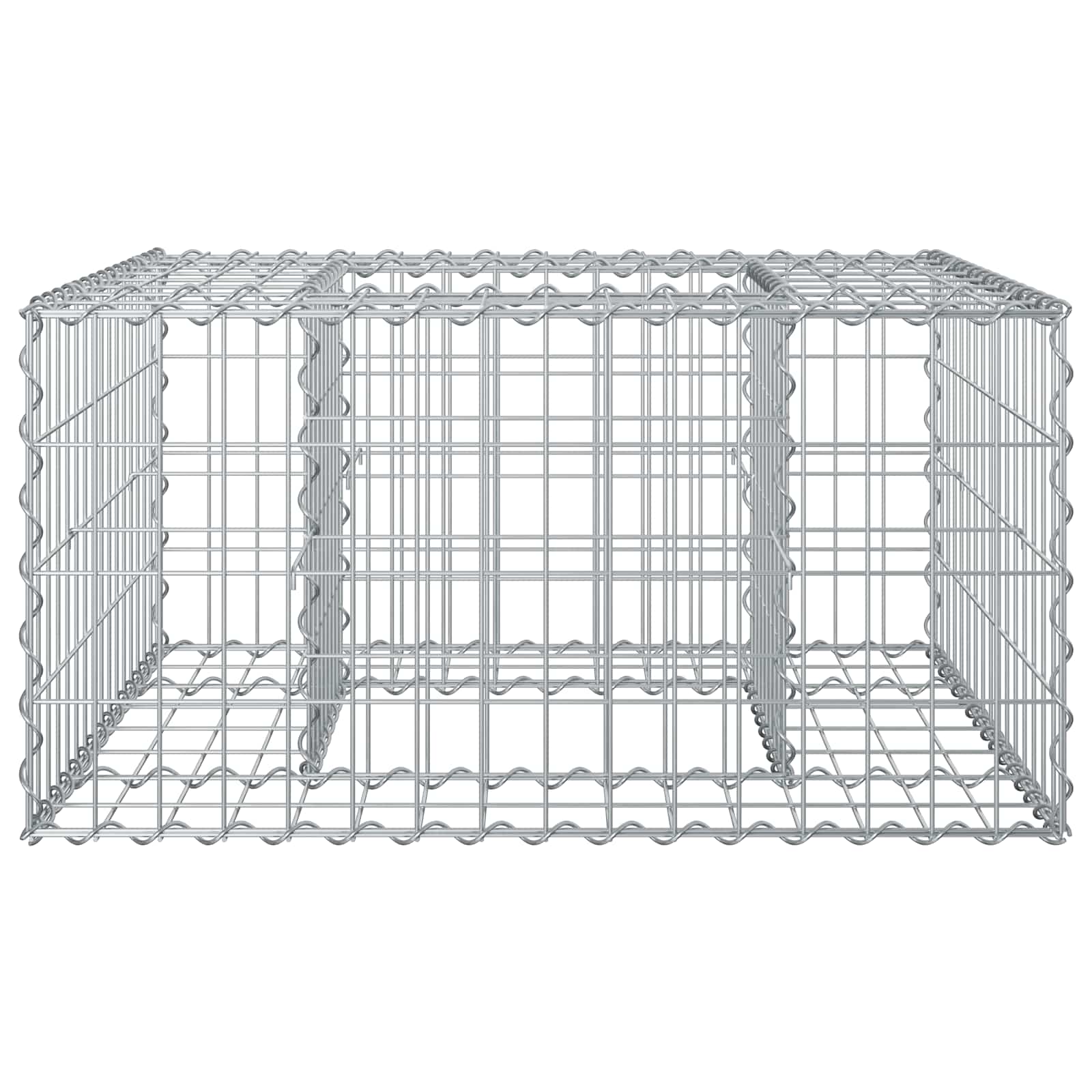 Gabionen Hochbeet Silber