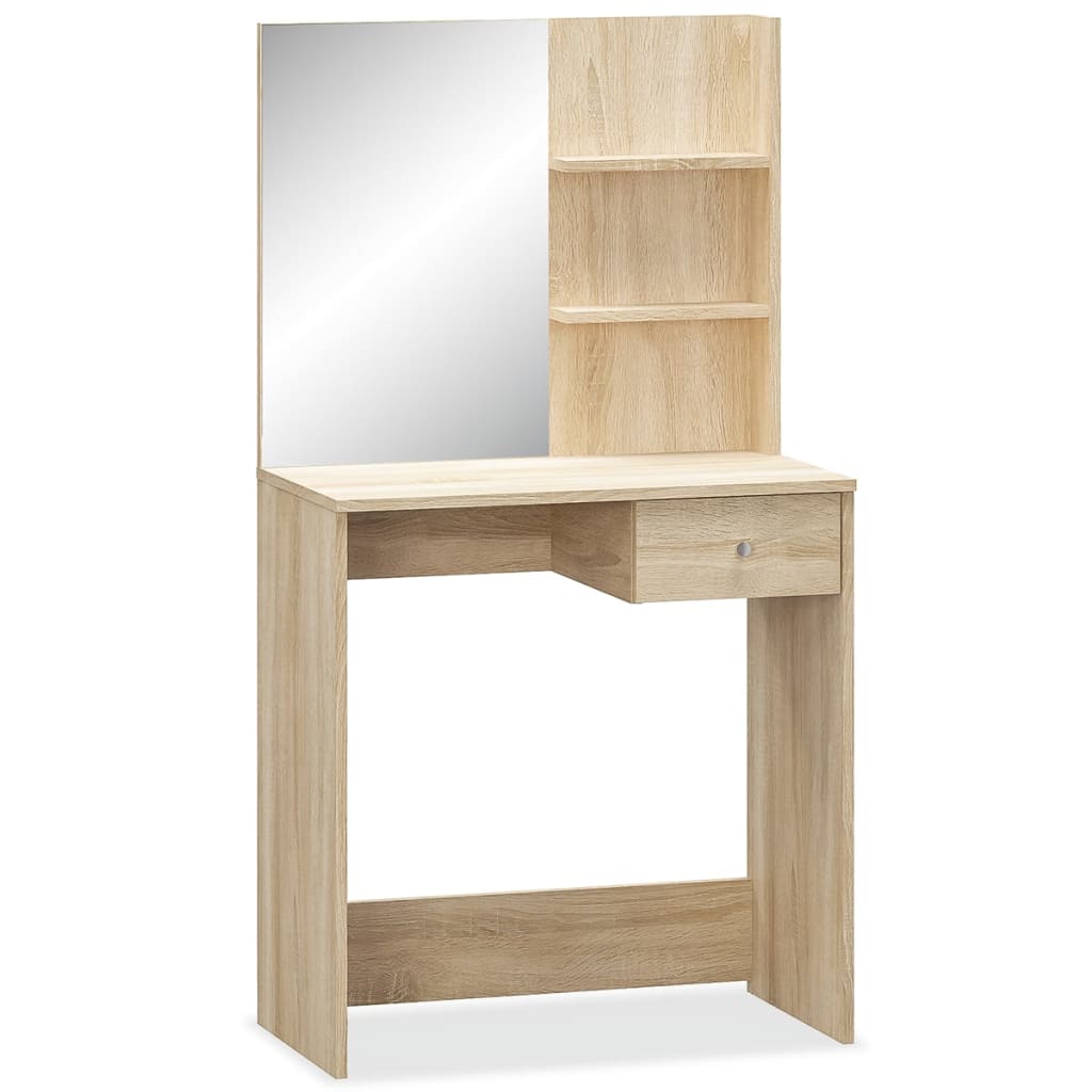 Schminktisch Holzwerkstoff 75x40x141 cm Weiß