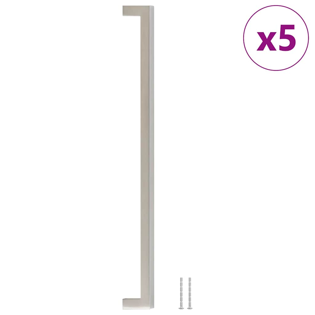 Möbelgriffe 10 Stk. Silbern 64 mm Edelstahl