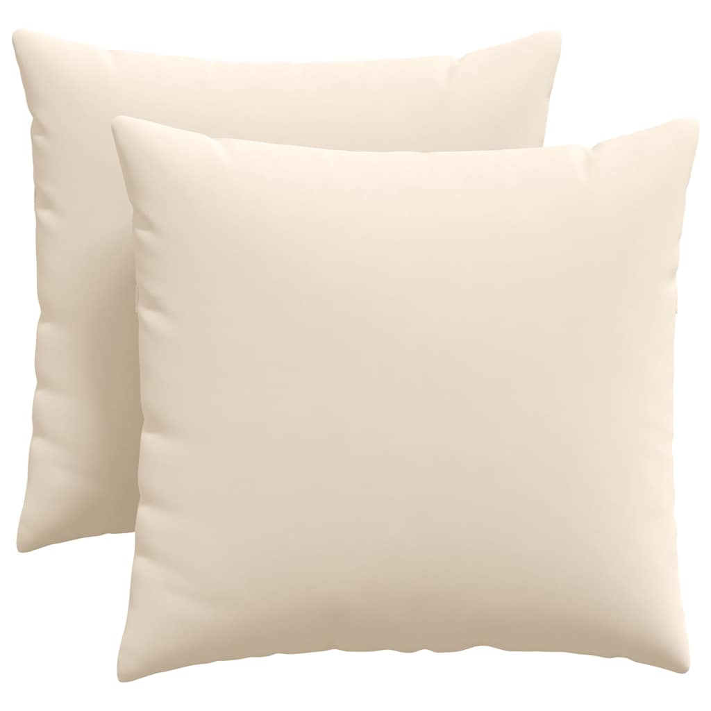 Sofakissen 2 Stück Taupe 50 x 30 cm Stoff